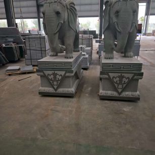 铜陵芝麻灰花岗岩对象 芝麻白芝麻灰大象