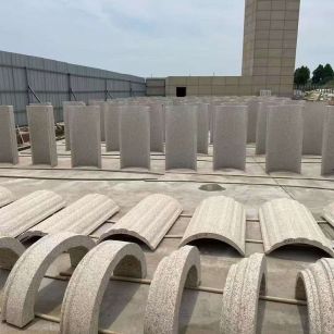 铜陵黄金麻别墅柱皮 异形 线条定制