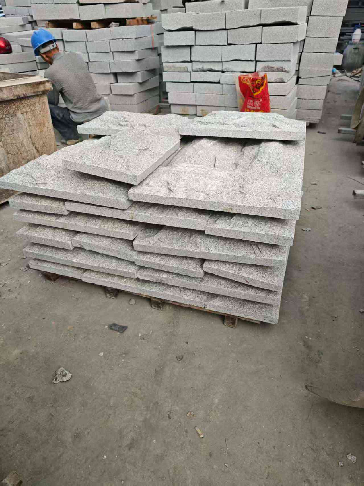 铜陵芝麻白蘑菇石，自然面