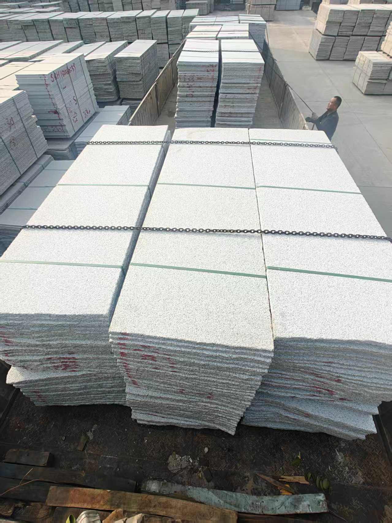 铜陵芝麻白毛板，石材毛板