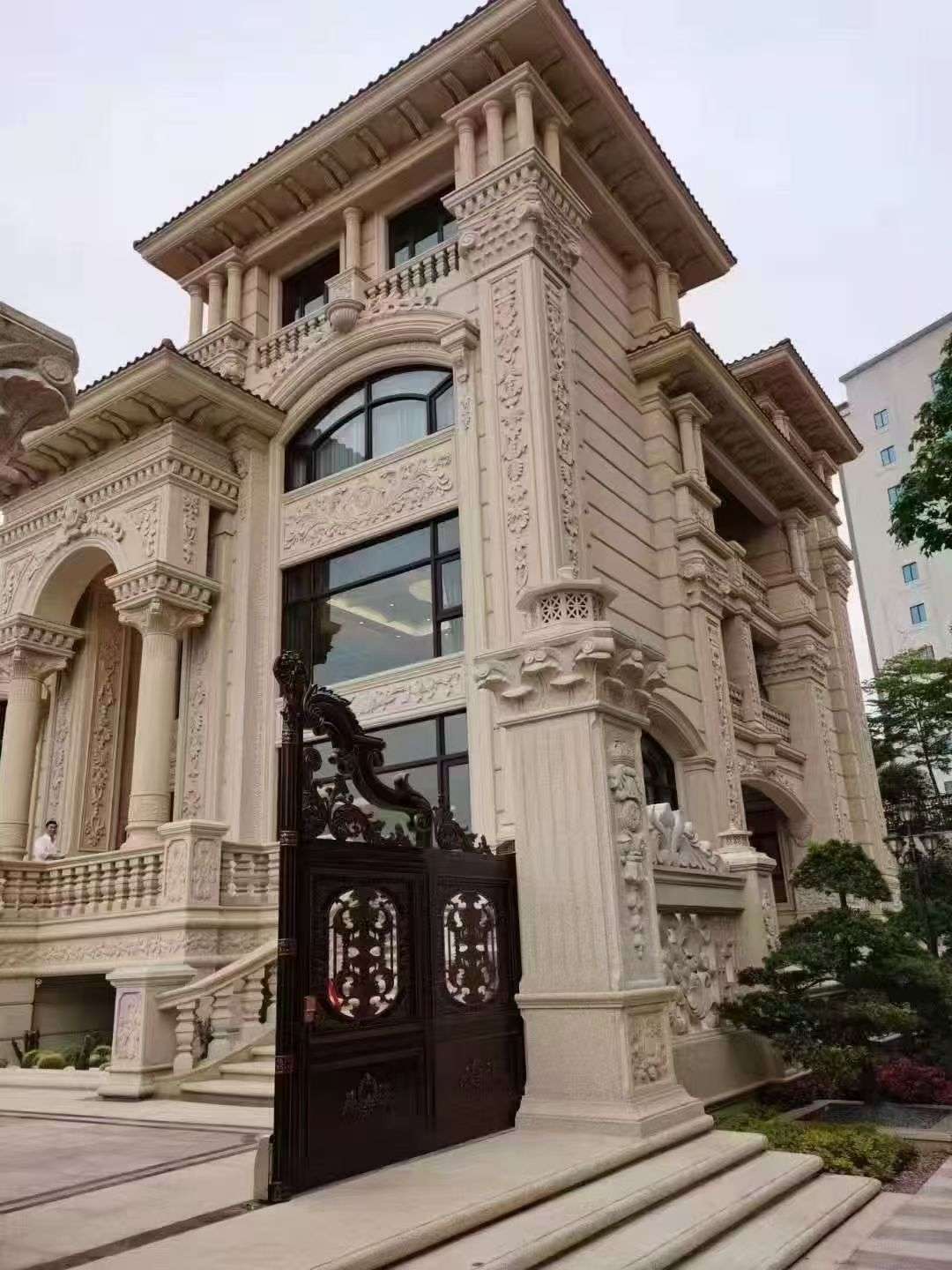 铜陵黄金麻别墅外墙异形定制